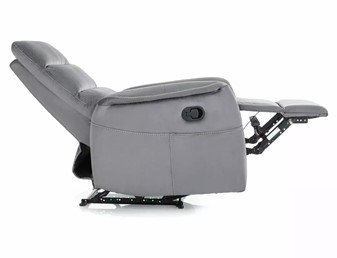 Fotel Rozkładany SOLON M Velvet Szary/Czarny