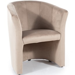 Fotel TM-1 Velvet Wenge/Beż Bluvel 28