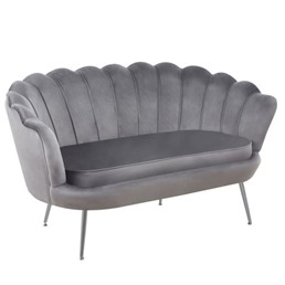 Sofa SF1-FX Szary/Chrom