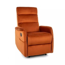 Fotel Rozkładany SOLON M Velvet Cynamon/Czarny