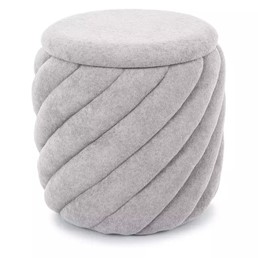 Puf PELARO Jasny Szary