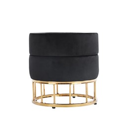 Pufa Velvet P3-FX (G) Czarny/Złoty