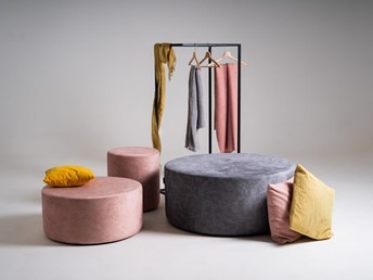 Puf SARI 100x45 Szary