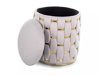 Puf TIARA Velvet Jasny Beż