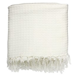 Koc/pled WAFFLE 150x200cm Biały