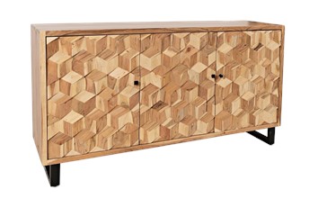 Komoda AV1995-63 Avola 46x160x84 Czarny/Brązowy