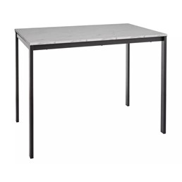 Stół MARIO 60x100 Biały Marmur/Czarny