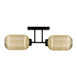 Lampa Sufitowa FADIGA K-5743 Bursztynowy/Czarny