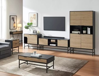 Regał MAGO R1 Dąb/Czarny Mat