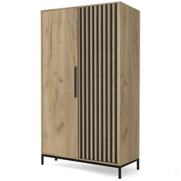 Szafa LAMINO S-1 Dąb/Czarny