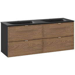 Zestaw Meblowy SKY 120cm Czarny Mat/Dąb Casella