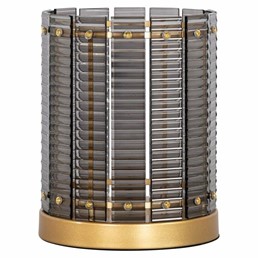 Świecznik DAYLIN S Czarny/Złoty