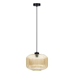 Lampa Wisząca CLARK K-5651 Bursztynowy/Czarny