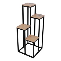 Kwietnik KAJA HOME KS-33 IV Czarny/Dąb