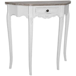 Konsola RIMINI WHITE RIW033 Biały/Brązowy