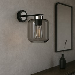 Kinkiet PIEGA K-5518 Czarny/Grafitowy/Srebrny