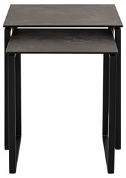 Zestaw 2 Stolików KATRINE 50x50cm Czarny