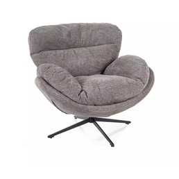Fotel FLORENCE Raven Szary/Czarny Mat