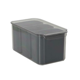 Pojemnik Potrójny do Przechowywania w Lodówce Szary