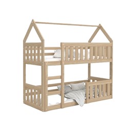 Łóżko Domek Piętrowy LISA 80x190 Sosna