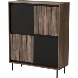 Komoda SWING KM-2 Orzech/Czarny