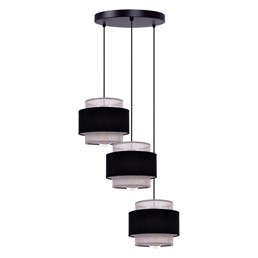 Lampa Wisząca ETELA K-5172 Czarny/Szary