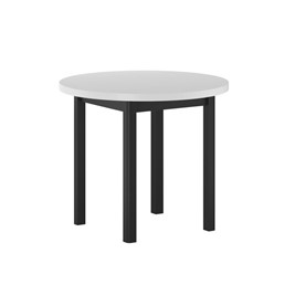 Stół ST24-FX fi90 Biały/Czarny