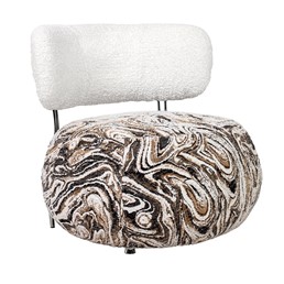 Fotel LOW TEDDY Beżowy