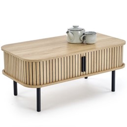 Ława ANGELINA 50x90 cm Naturalny/Czarny