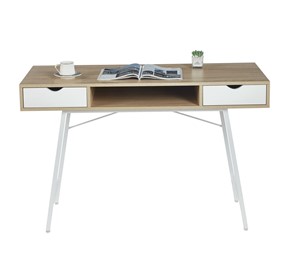 Biurko B18-FX Dąb Sonoma/Biały