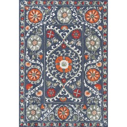 Dywan SUZANI NORDIC 9730 200x280 cm Niebieski/Czerwony