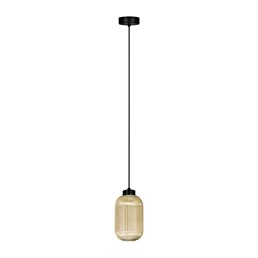 Lampa Wisząca FADIGA K-5740 Bursztynowy/Czarny