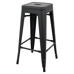 Krzesło Barowe TOWER 76 PARIS Czarny