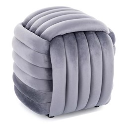 Puf BRUNI Velvet Szary