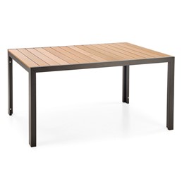 Stół FIERRO 90x150 cm Brązowy/Czarny