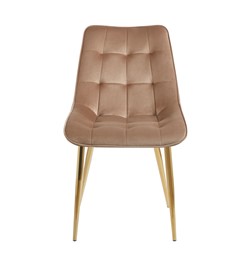 Krzesło Velvet J262-1 Cappuccino/Złoty