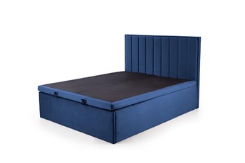 Łóżko Kontynentalne Tapicerowane ASENTO 160x200 Granatowy