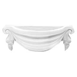 Ornament Ścienny D-01 50,5x20,3x17 cm Biały