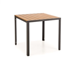 Stół FIERRO 80x80 cm Brązowy/Czarny