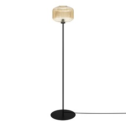 Lampa Podłogowa CLARK K-5655 Bursztynowy/Czarny