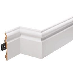 Listwa Przypodłogowa MDF Laminowana LMDF-08 220 cm Biały Półmat