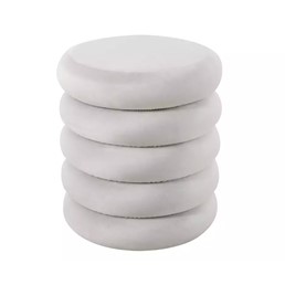 Puf CALVI Velvet Jasny Beż