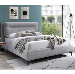 Łóżko NIKOZJA Raven 160x200 Jasny Szary 006