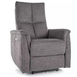 Fotel Rozkładany NEPTUN Brego Ciemny Szary/Czarny