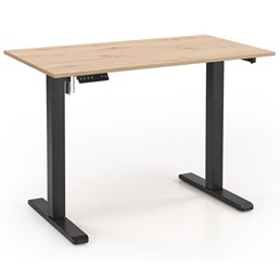 Biurko B53 Dąb Artisan/Czarny