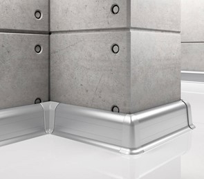 Listwa Przypodłogowa LP55 Anodowana 250 cm Srebrny