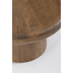 Stolik Kawowy LOPEZ fi60 Brązowy