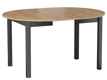 Stół Rozkładany ST5-FX (102-144)x102 Dąb Złoty Craft/Czarny