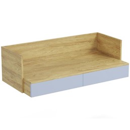 Biurko MOBIUS 2S Naturalny/Niebieski