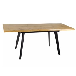 Stół Rozkładany FRESNO (150x210)x90 Dąb Artisan/Czarny